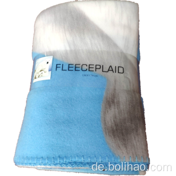 Zwei seitlich gebürstete Polar Fleece Deckenüberwürfe